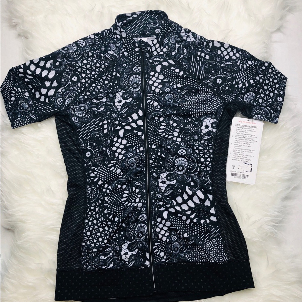 Lululemon Shift Happens Jersey  size 4 NWT black